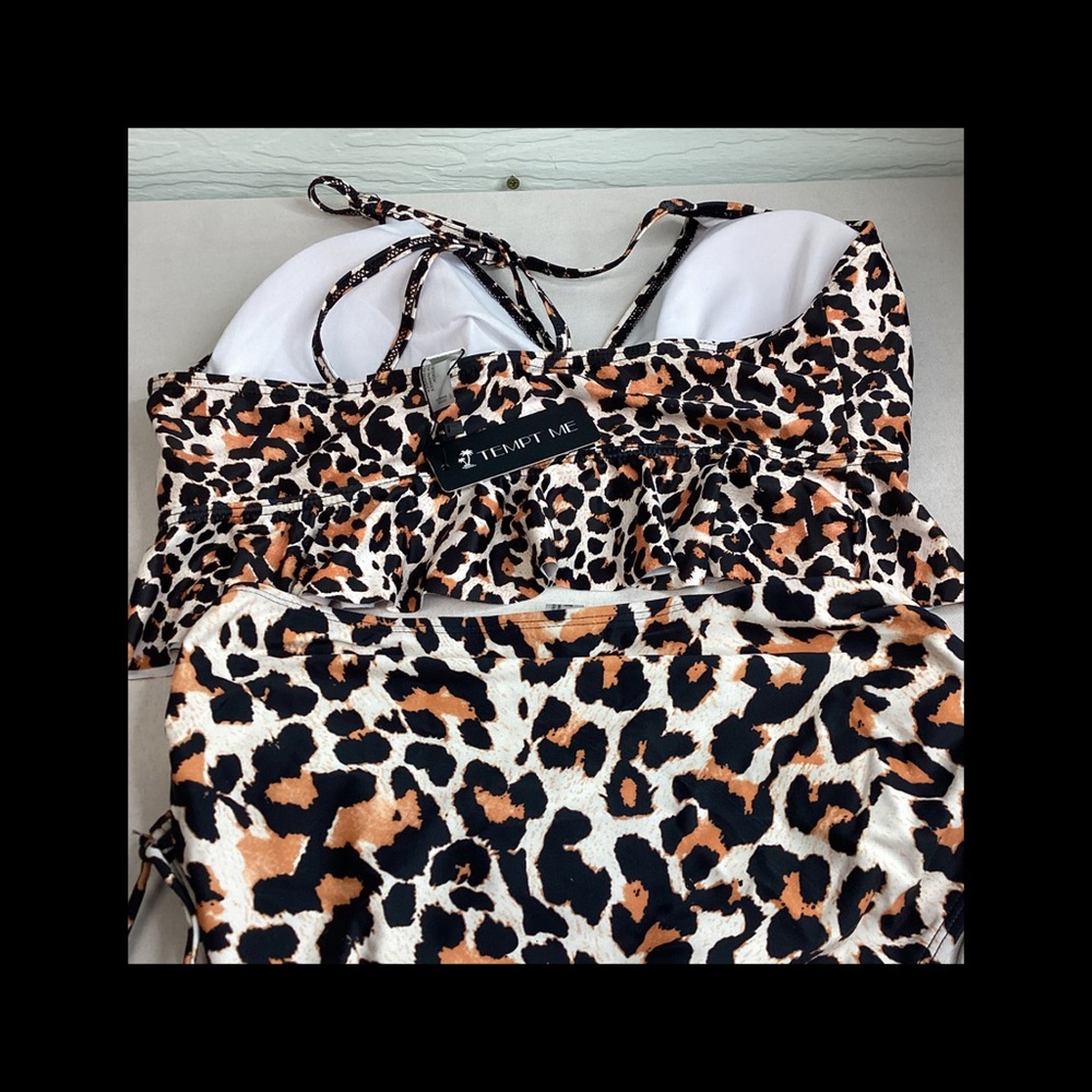 Two piece leopard swimsuit - Picture 4 of 5